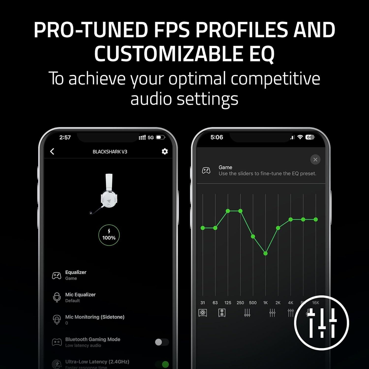 Auriculares Inalámbricos Razer BlackShark V3 - 50mm, 70h Batería, Bluetooth