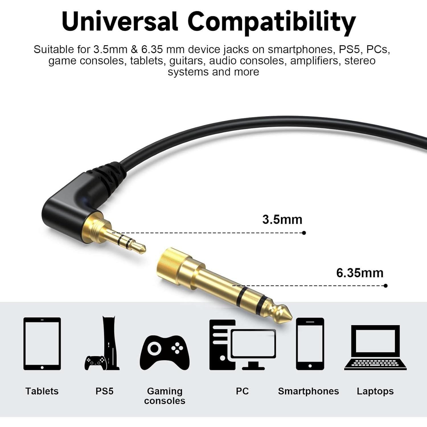Cable de audio de reemplazo Arzweyk para auriculares Pioneer DJ 1.25m-2.4m