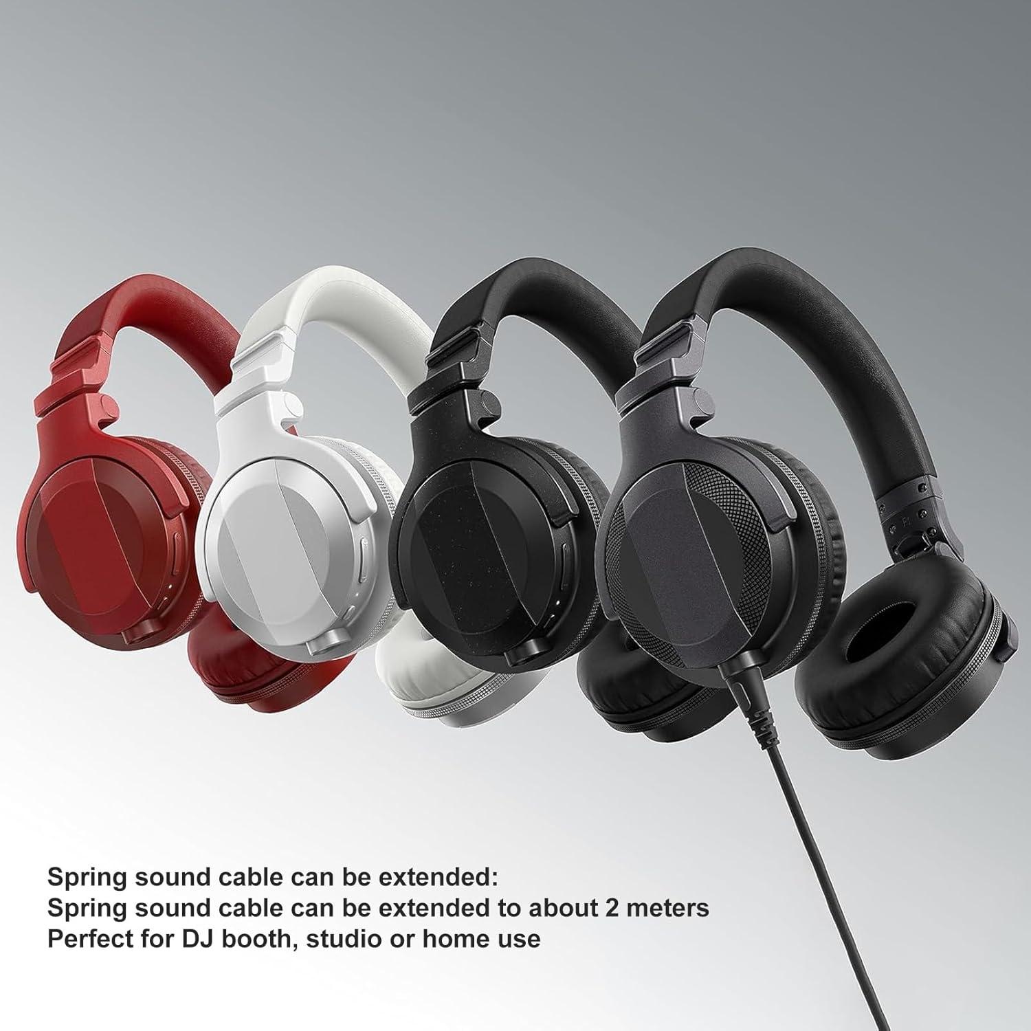 Cable de audio en espiral Gugxiom para auriculares Pioneer DJ 1.2m