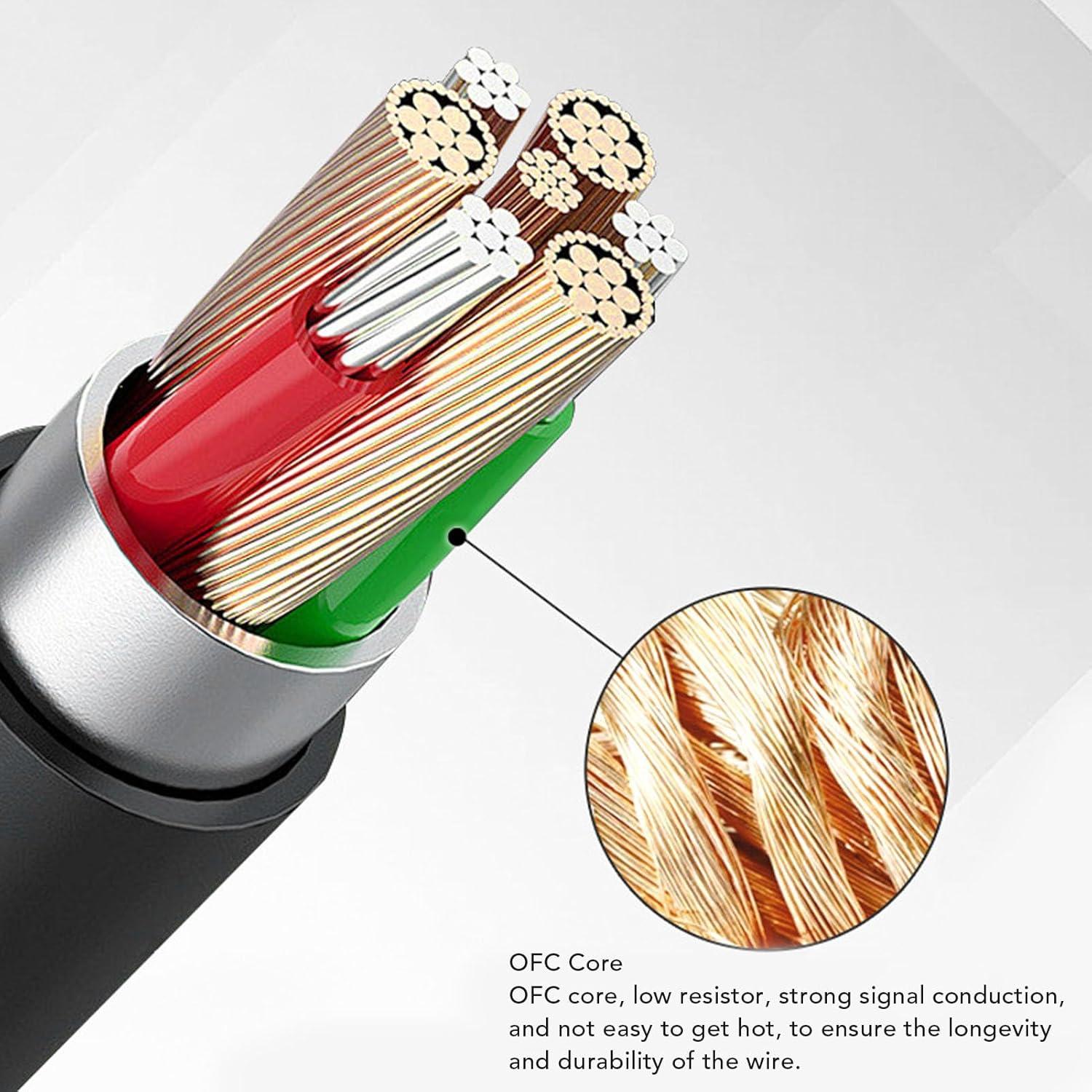 Cable de audio en espiral Gugxiom para auriculares Pioneer DJ 1.2m