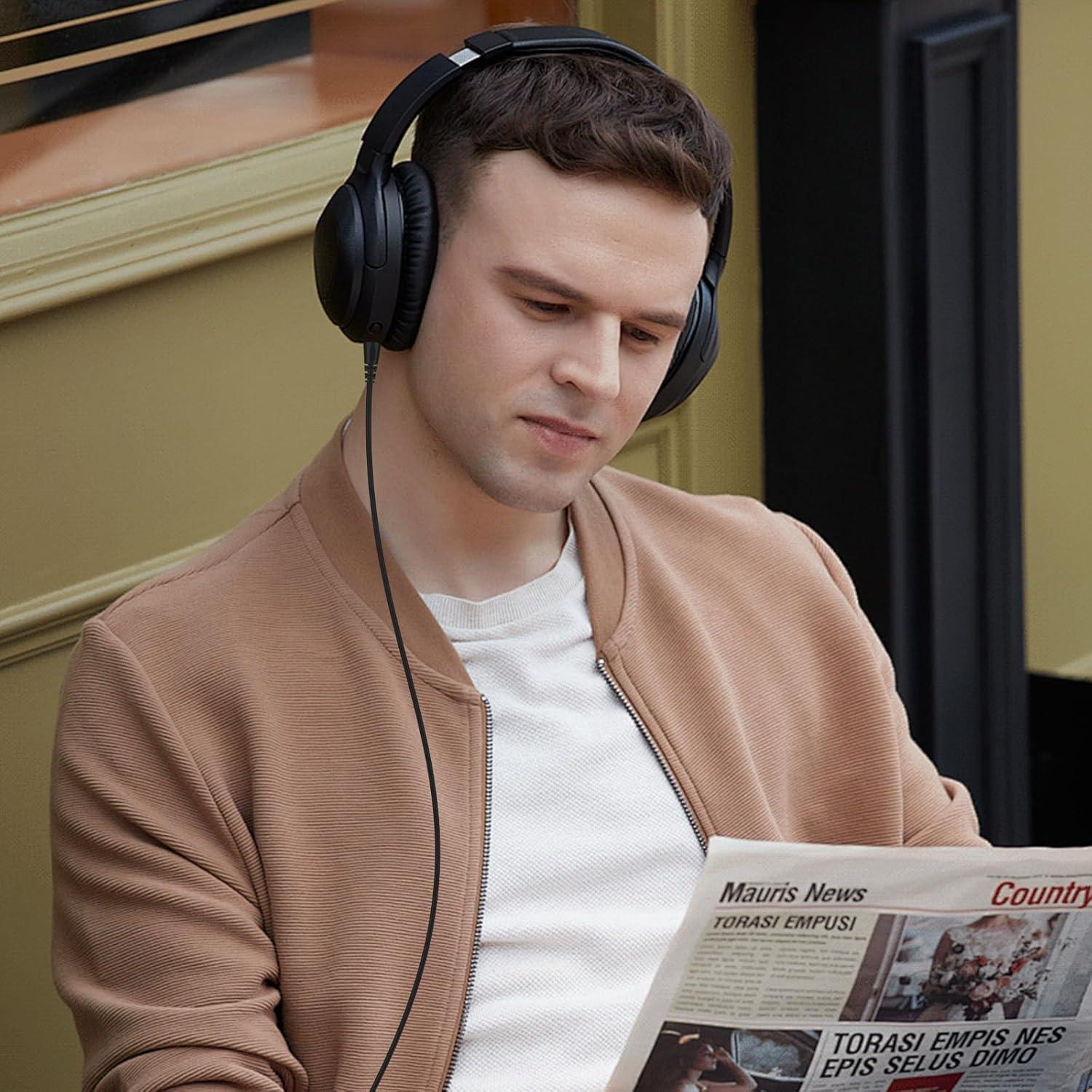 Cable de audio Sqrmekoko 1.7m para auriculares Pioneer HDJ-X7/X5/S7/CX