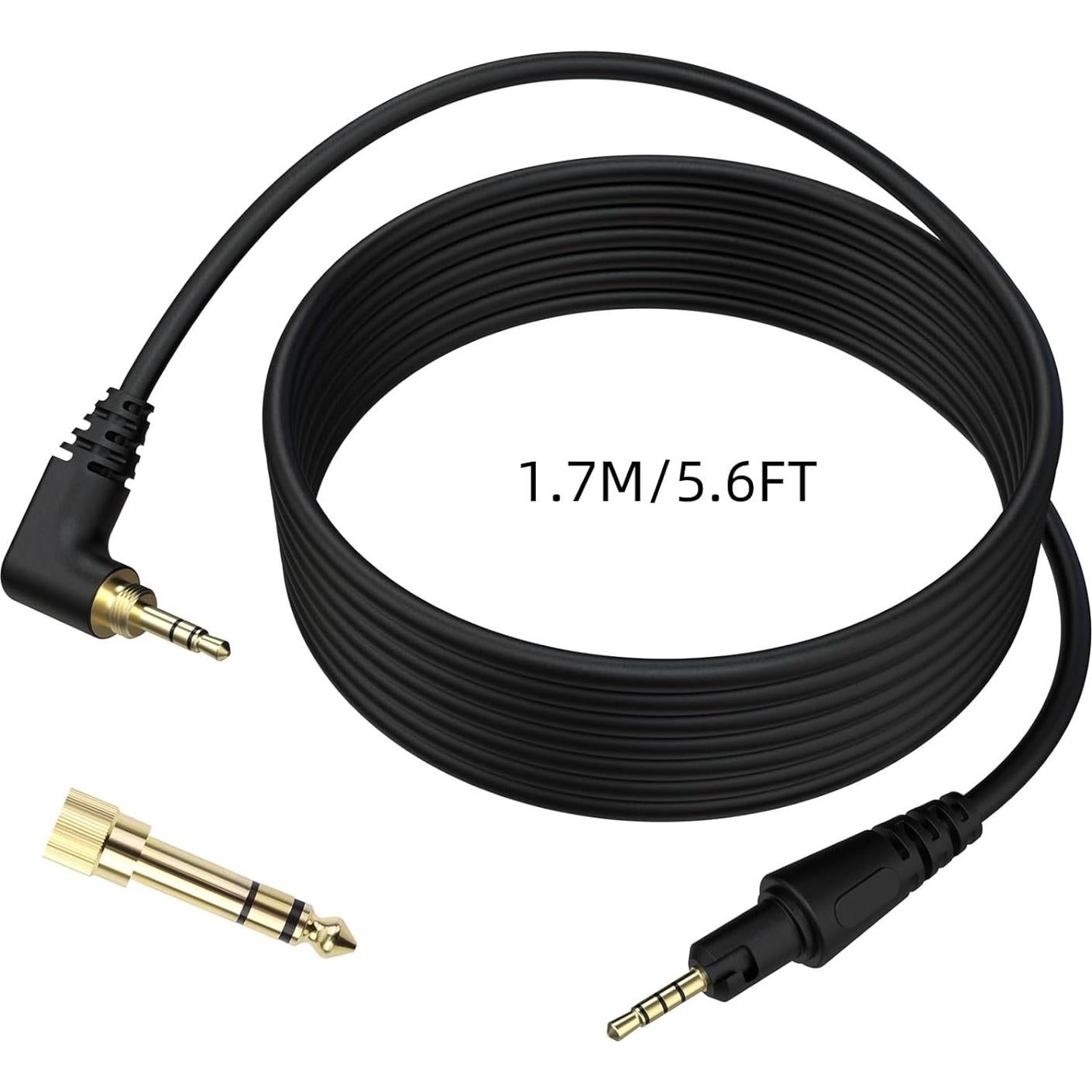 Cable de audio Sqrmekoko 1.7m para auriculares Pioneer HDJ-X7/X5/S7/CX