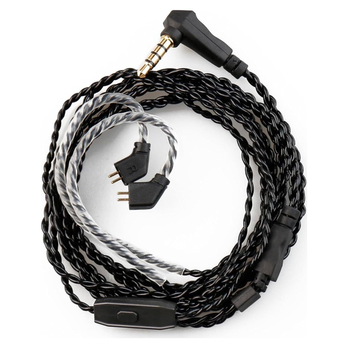 Cable de Reemplazo CCZ KBEAR 4 Núcleos Cobre 1.2m con Micrófono