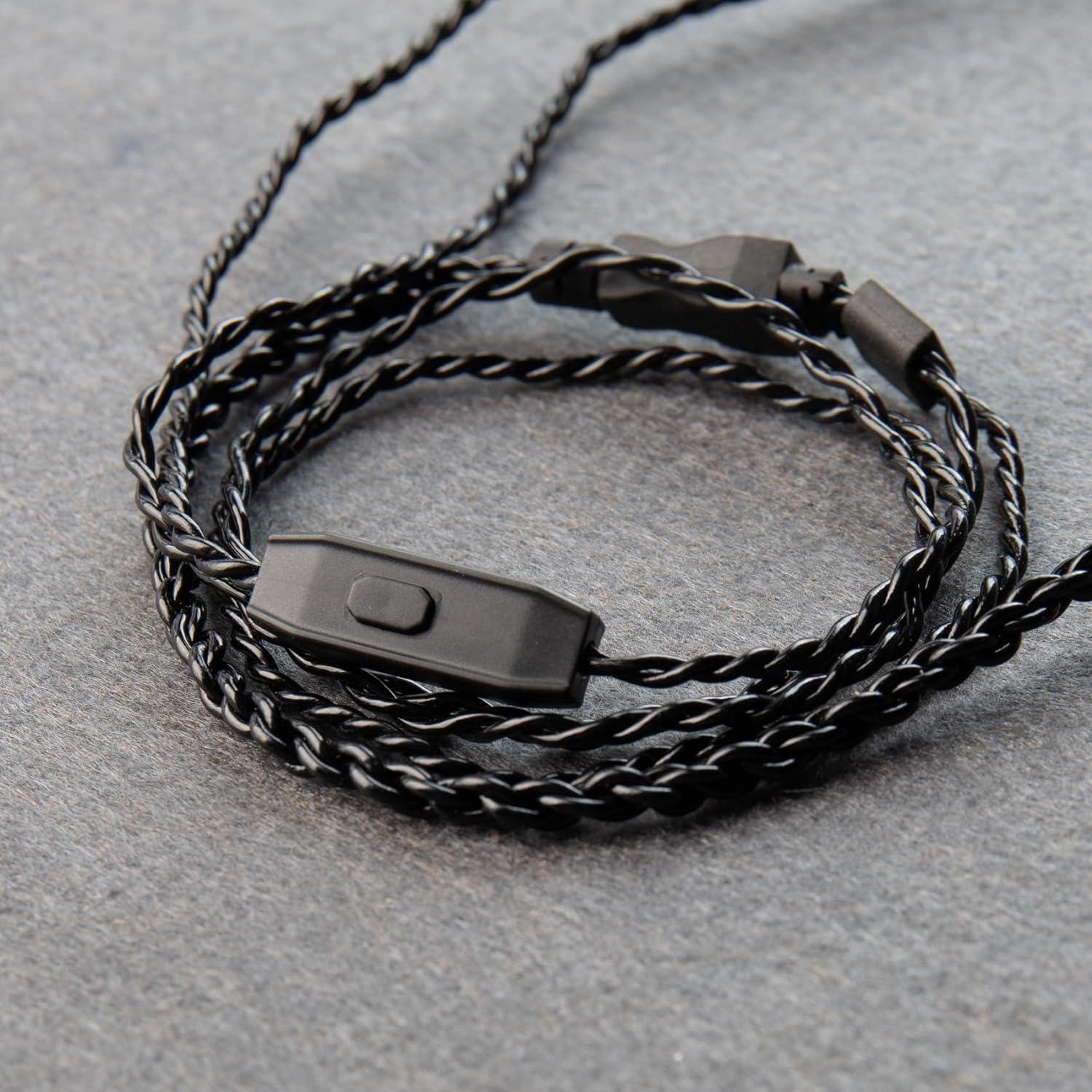 Cable de Reemplazo CCZ KBEAR 4 Núcleos Cobre 1.2m con Micrófono