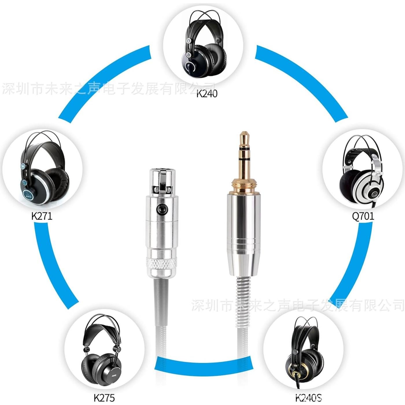 Cable de audio de reemplazo Sennheiser Momentum 1.2m 3.5mm a 2.5mm