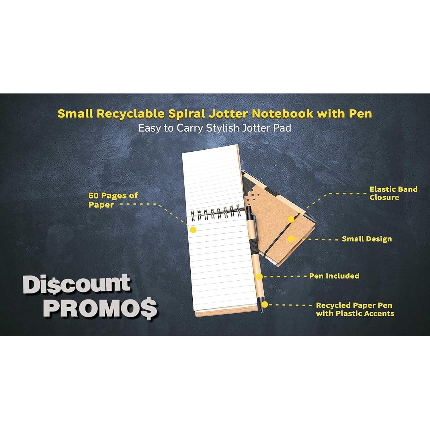 10 Cuadernos Espirales Reciclables PROMOCIONES DE DESCUENTO - 60 Páginas Rayadas