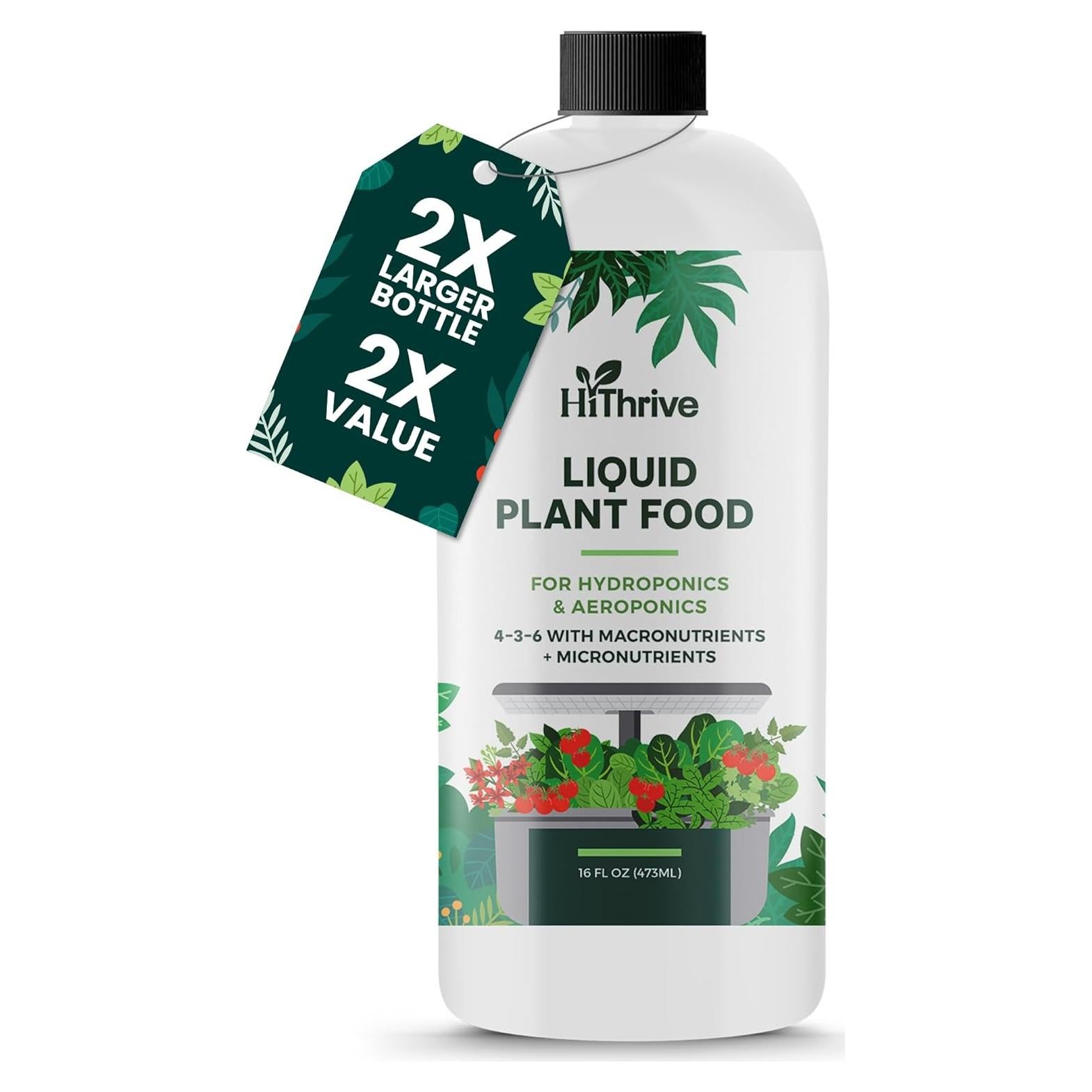 Fertilizante Líquido Hidropónico HiThrive 0.47L - NPK 4-3-6