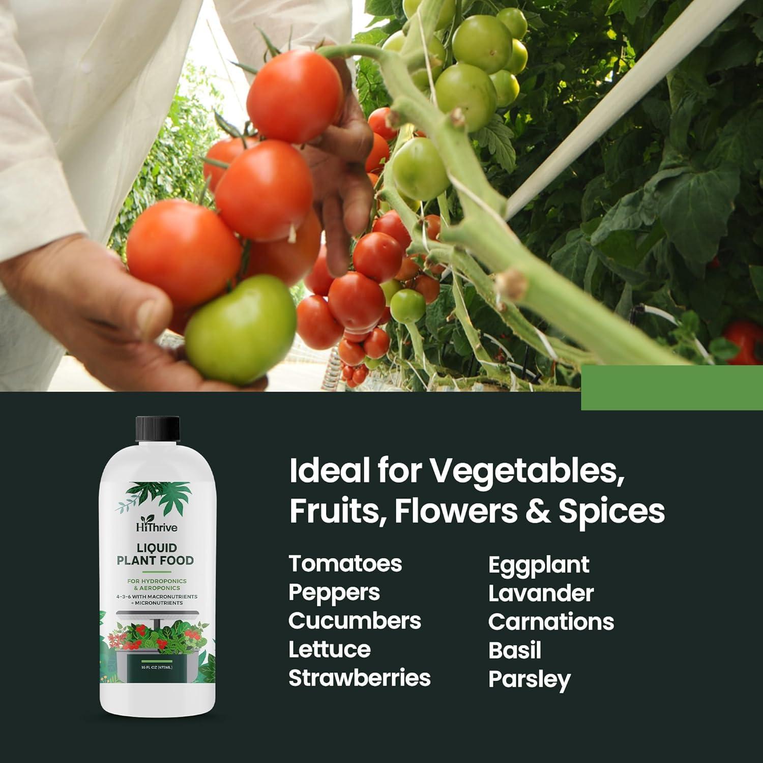 Fertilizante Líquido Hidropónico HiThrive 0.47L - NPK 4-3-6