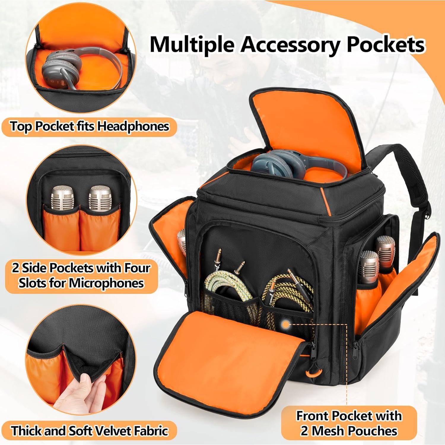 Mochila CURMIO para Altavoz Bluetooth Bose S1 Pro - 30.7x24.9x35.1 cm