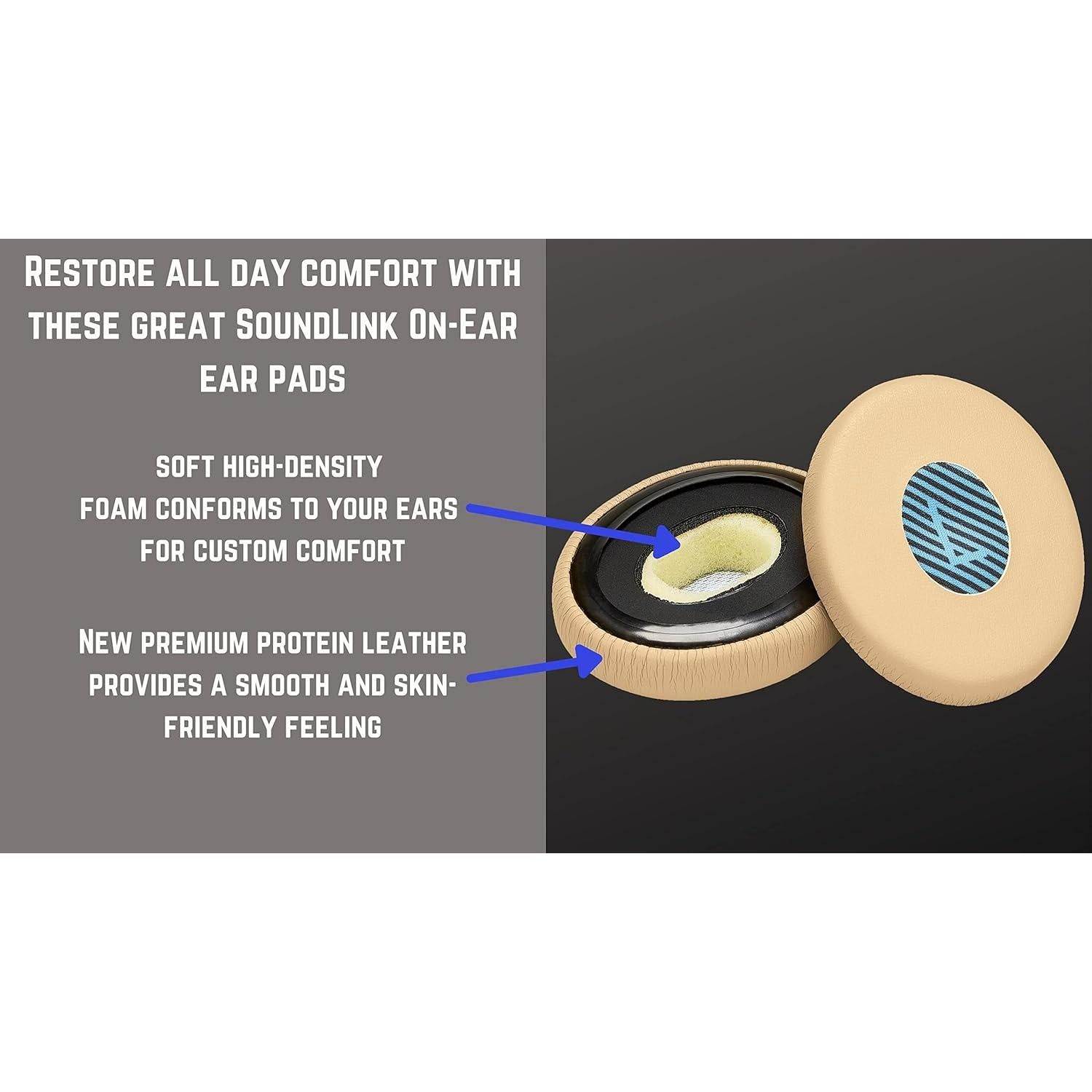 Almohadillas de Repuesto Premium AHG para Bose SoundLink On-Ear