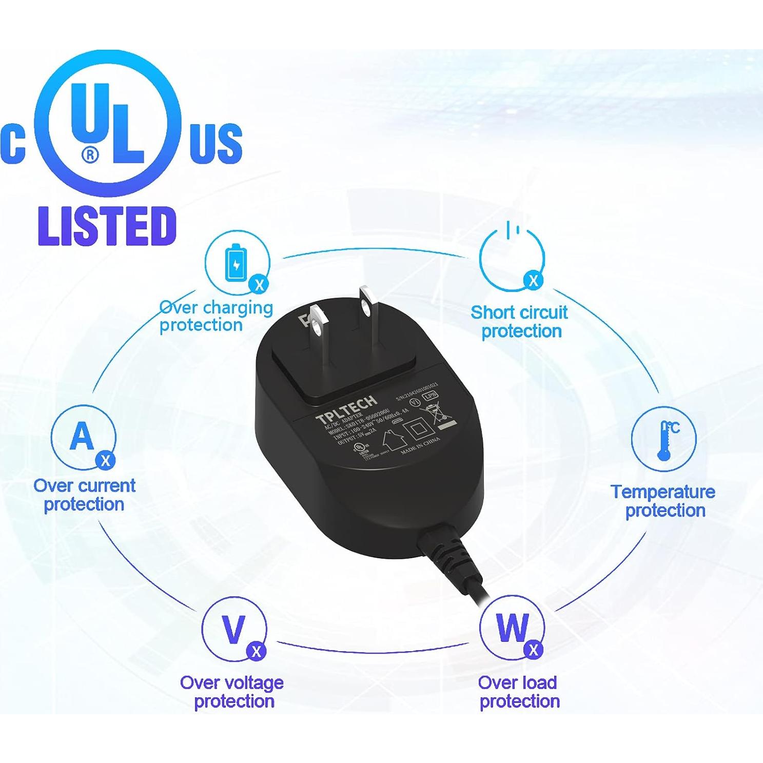 Cargador Adaptador AC TPLTECH 5V para Altavoces Bose y Auriculares