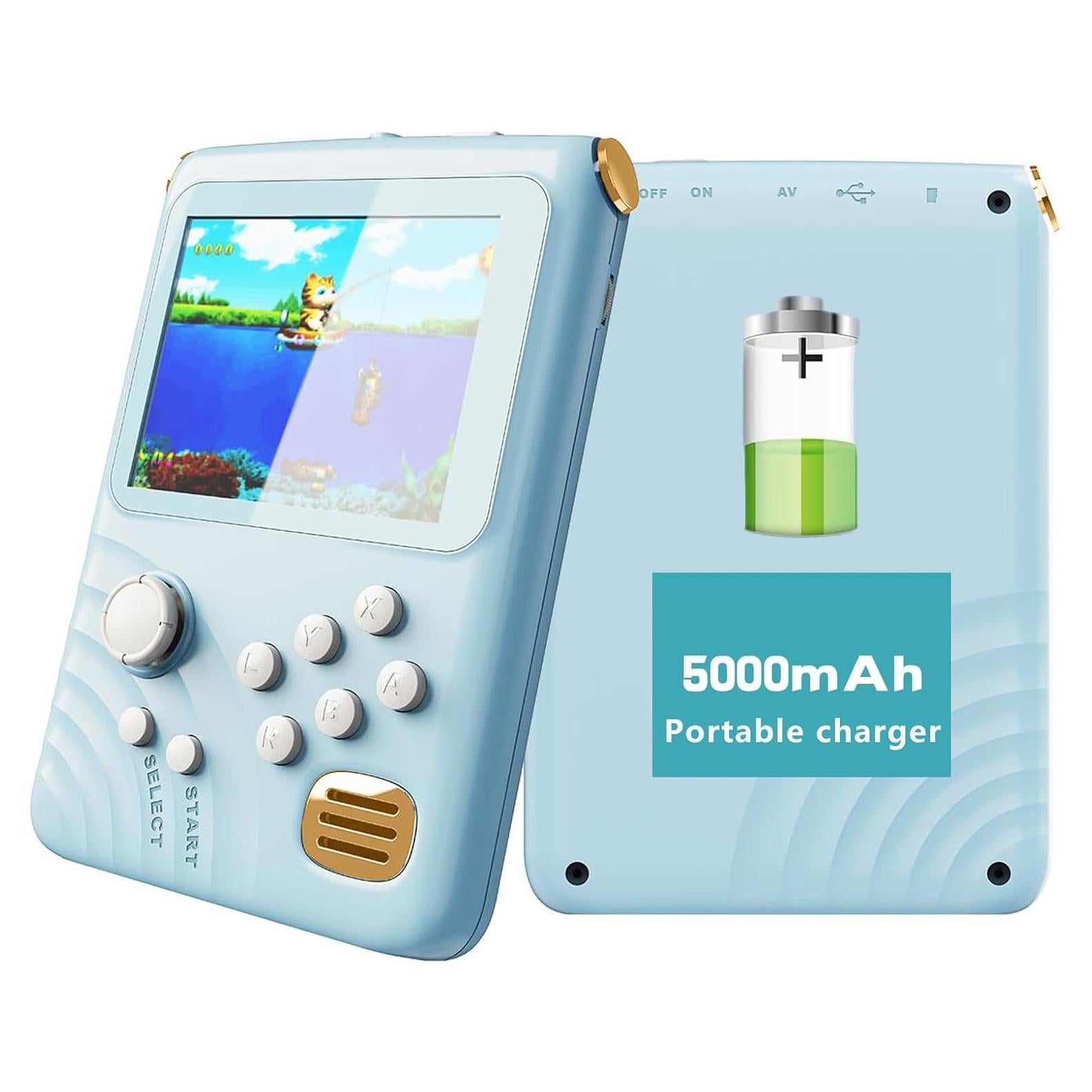 Cargador Portátil NEOCADE 5000mAh y Consola de Juegos 300 Juegos