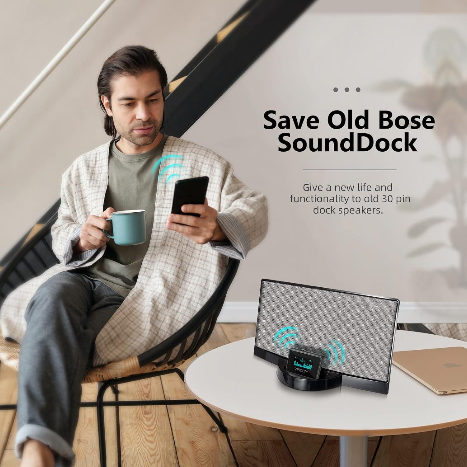 Adaptador Receptor Bluetooth ZIOCOM 30 Pines con Pantalla LCD