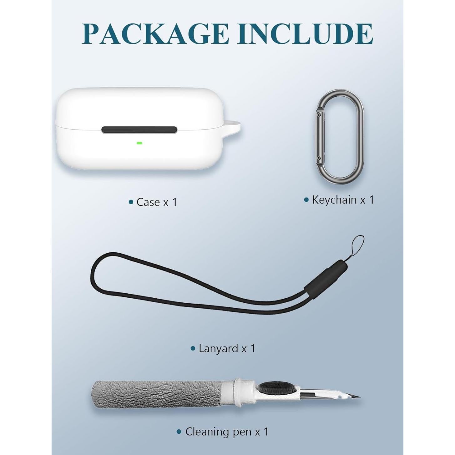 Funda de Silicona para Auriculares Sony WF-C510 Blanca