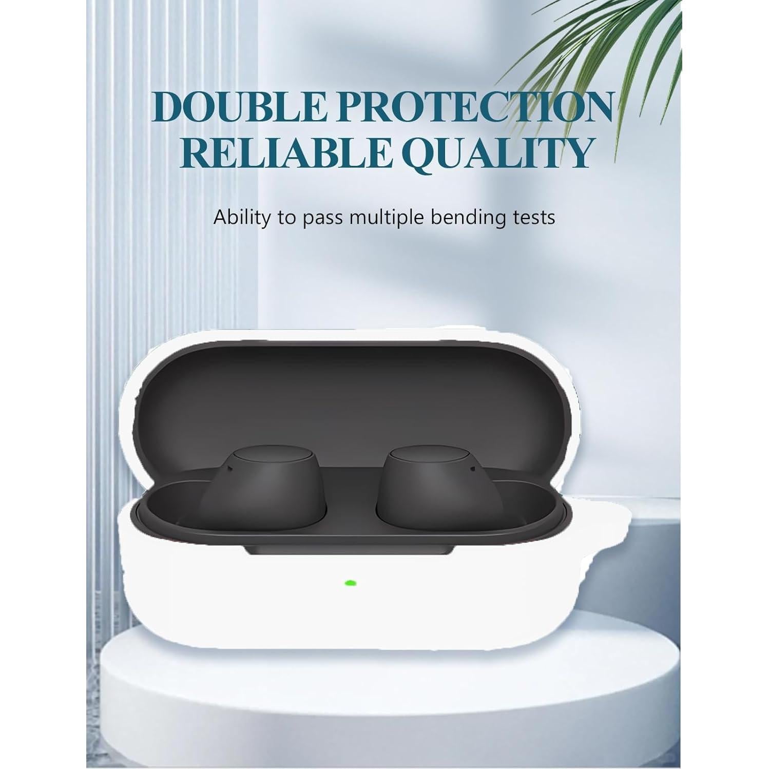 Funda de Silicona para Auriculares Sony WF-C510 Blanca