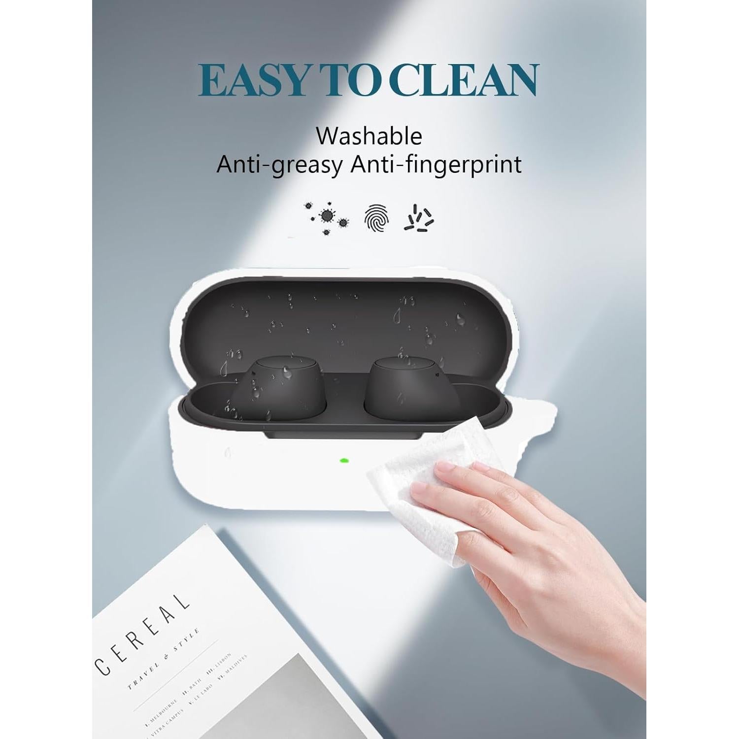 Funda de Silicona para Auriculares Sony WF-C510 Blanca