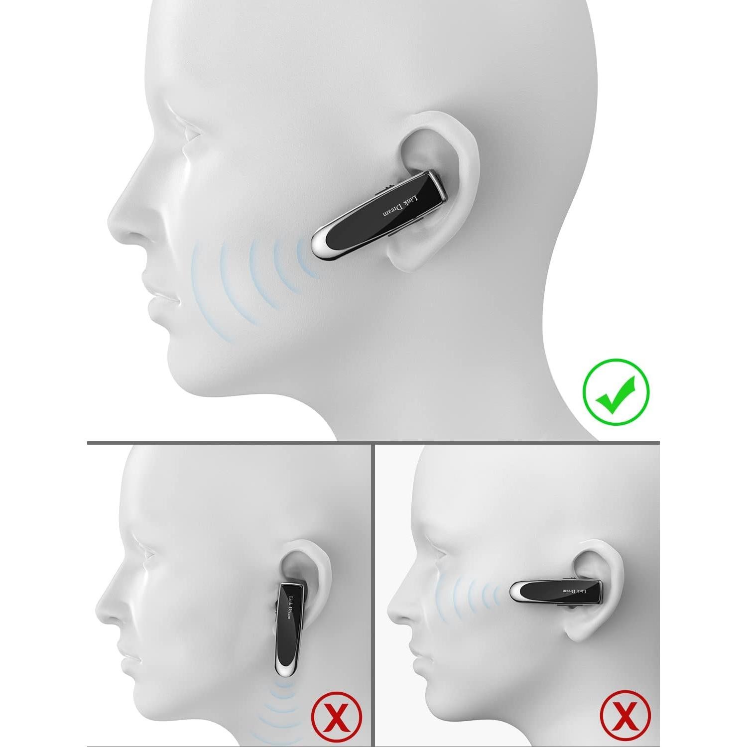 Auricular Bluetooth Link Dream V5.0 Inalámbrico con Micrófono