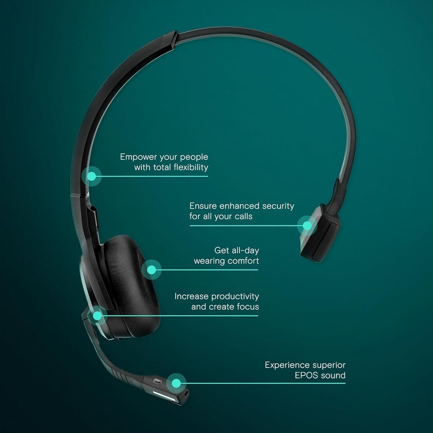 Auricular Sennheiser SDW 30 HS para SDW 5036 y 5035, Negro