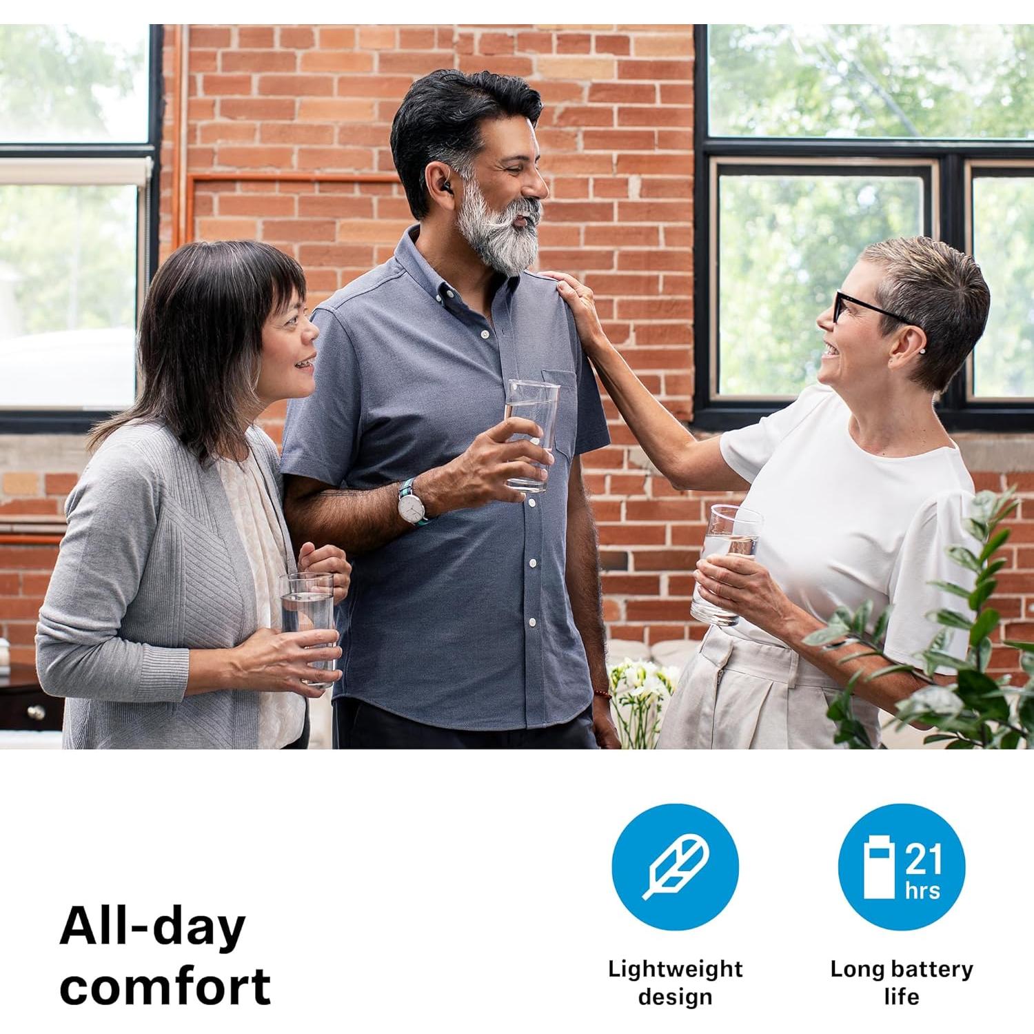 Ayuda Auditiva Sennheiser All-Day Clear Slim - Bluetooth, RIC, Gris