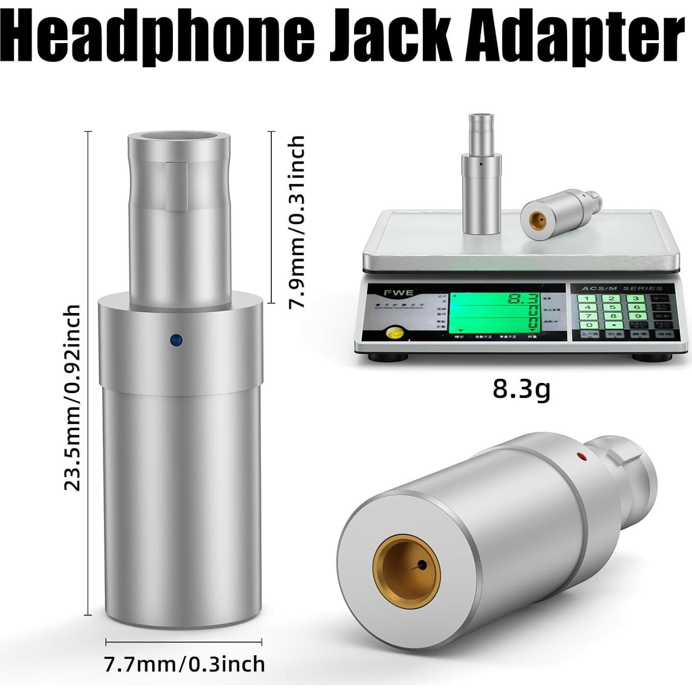 Adaptador de Auriculares OKCSC HD800 a MMCX Hembra Plata