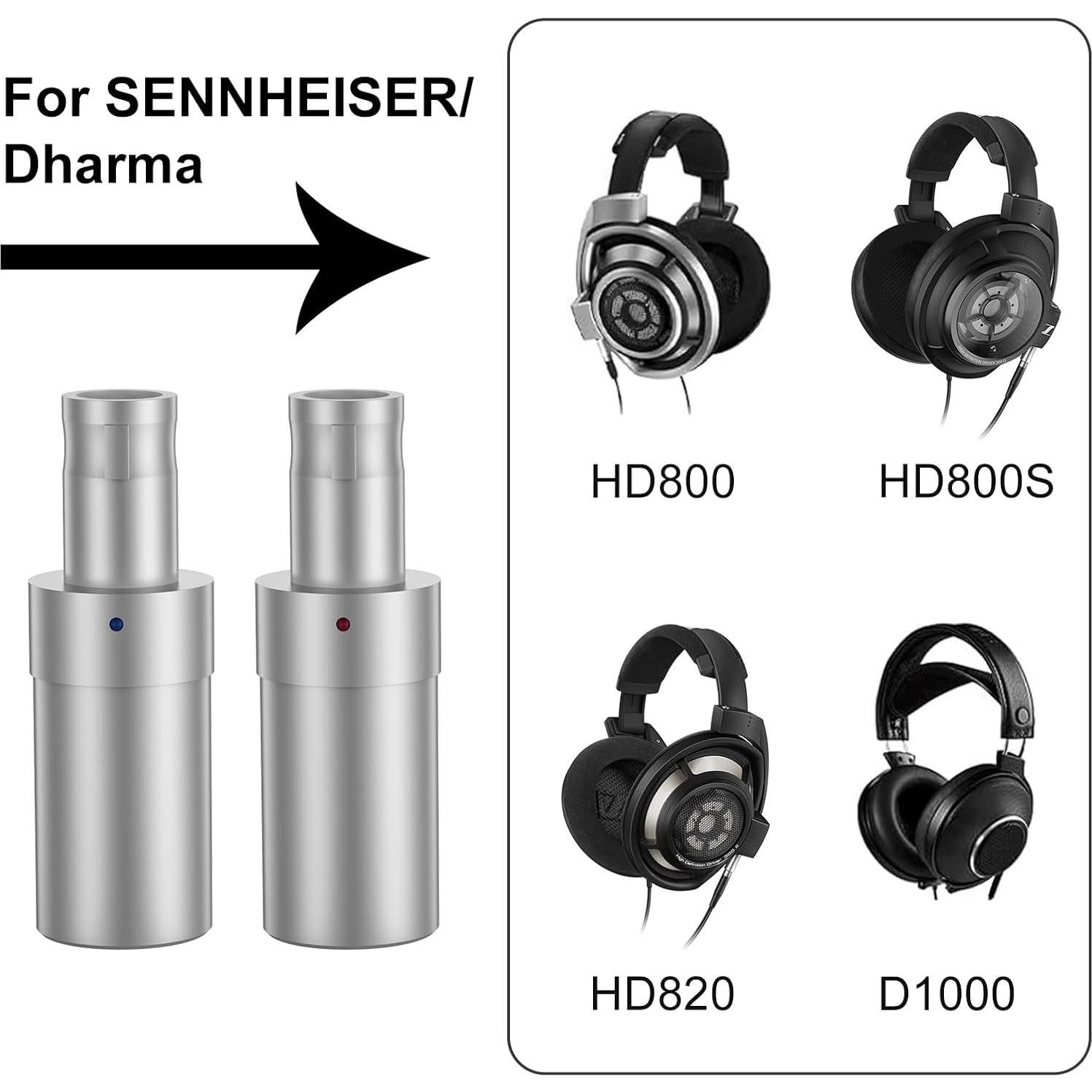 Adaptador de Auriculares OKCSC HD800 a MMCX Hembra Plata