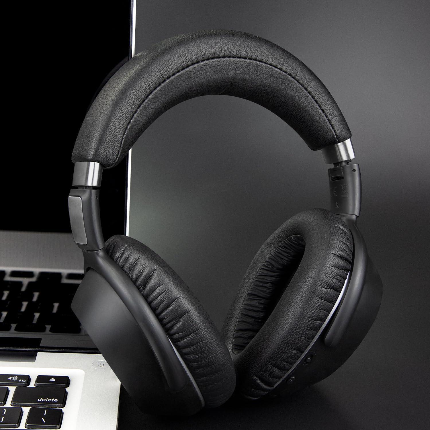 Funda de Diadema SOULWIT para Auriculares Sennheiser PXC550 II - Negro