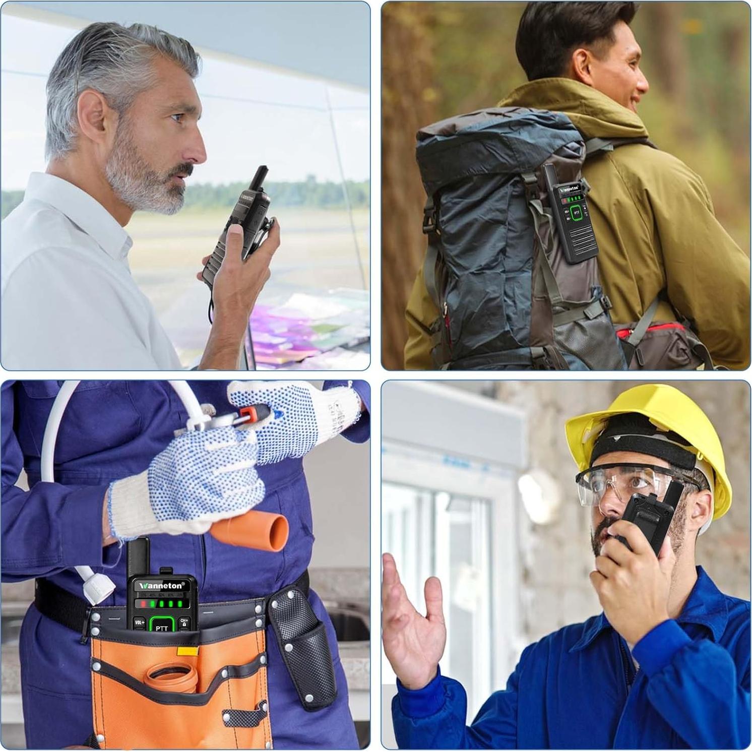 Walkie Talkies Inalámbricos Wanneton RT22PRO 2 Pack Recargables