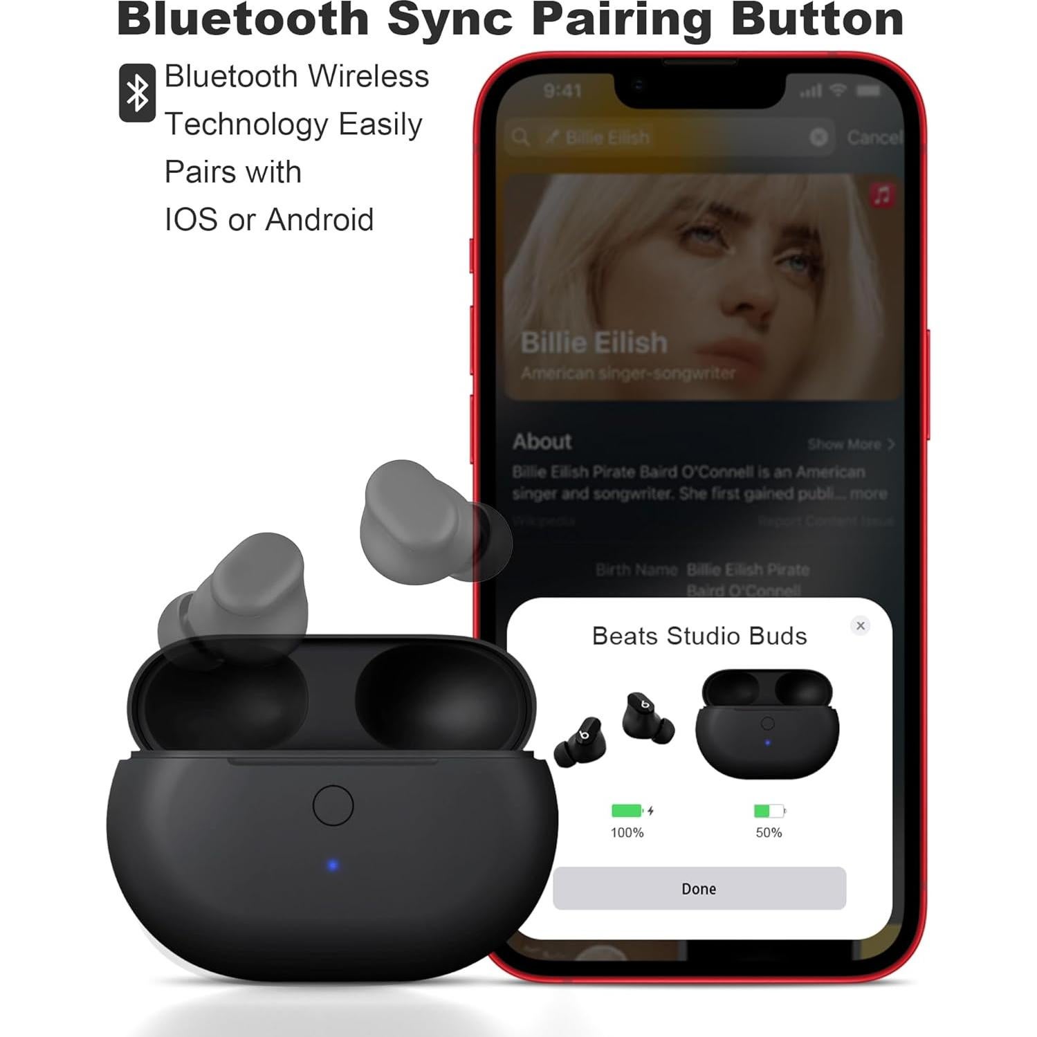 Estuche de Carga Reemplazo Beats Studio Buds 660mAh