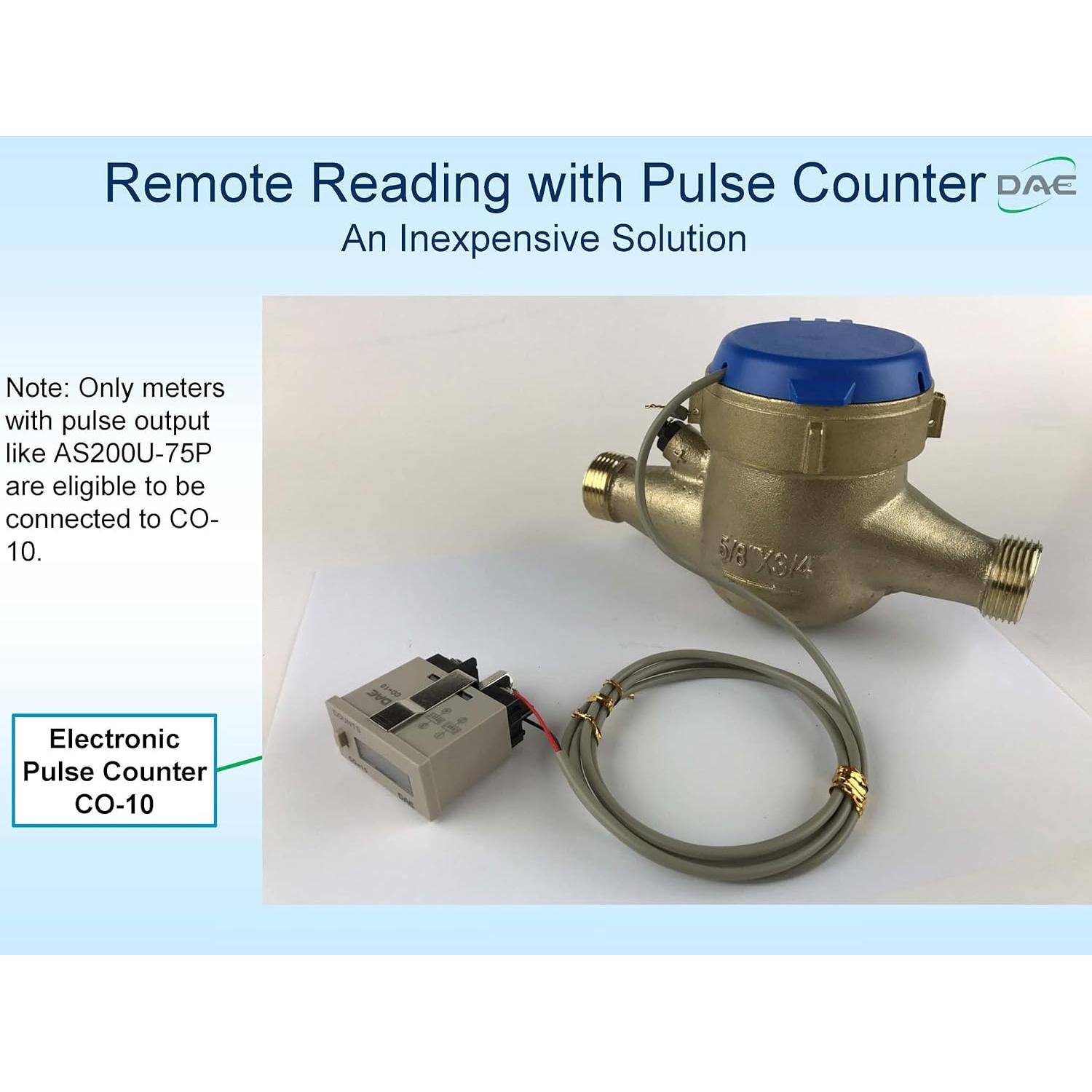 Medidor de Agua Caliente DAE MJ-75R 3/4" NPT Salida de Pulso