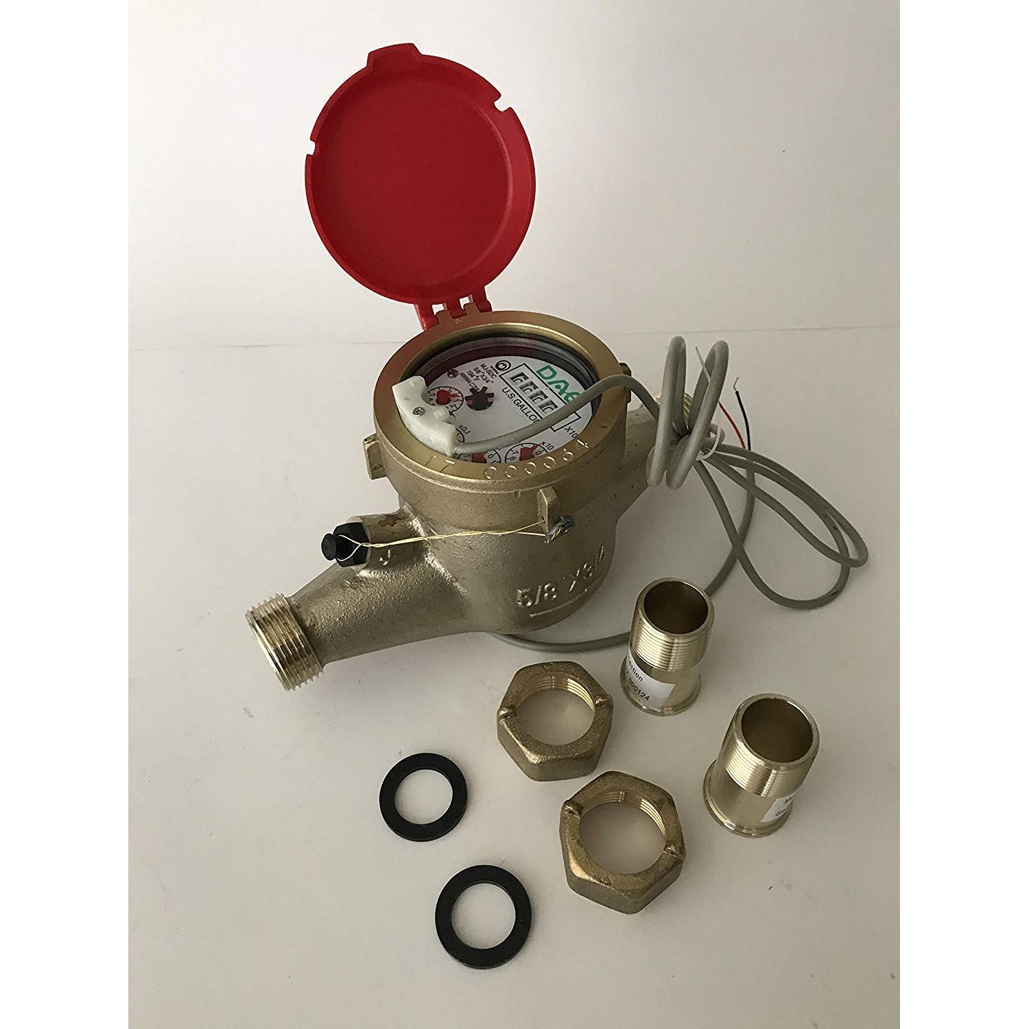 Medidor de Agua Caliente DAE MJ-75R 3/4" NPT Salida de Pulso