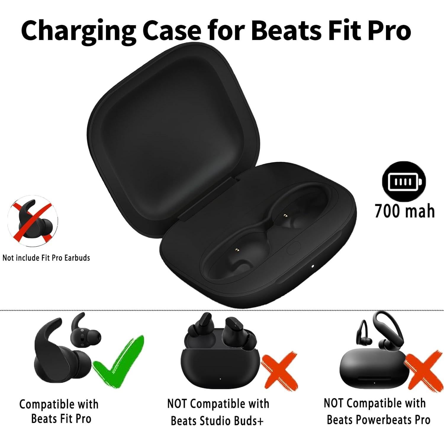 Estuche de Carga Compatible Beats Fit Pro - Ligero y Portátil