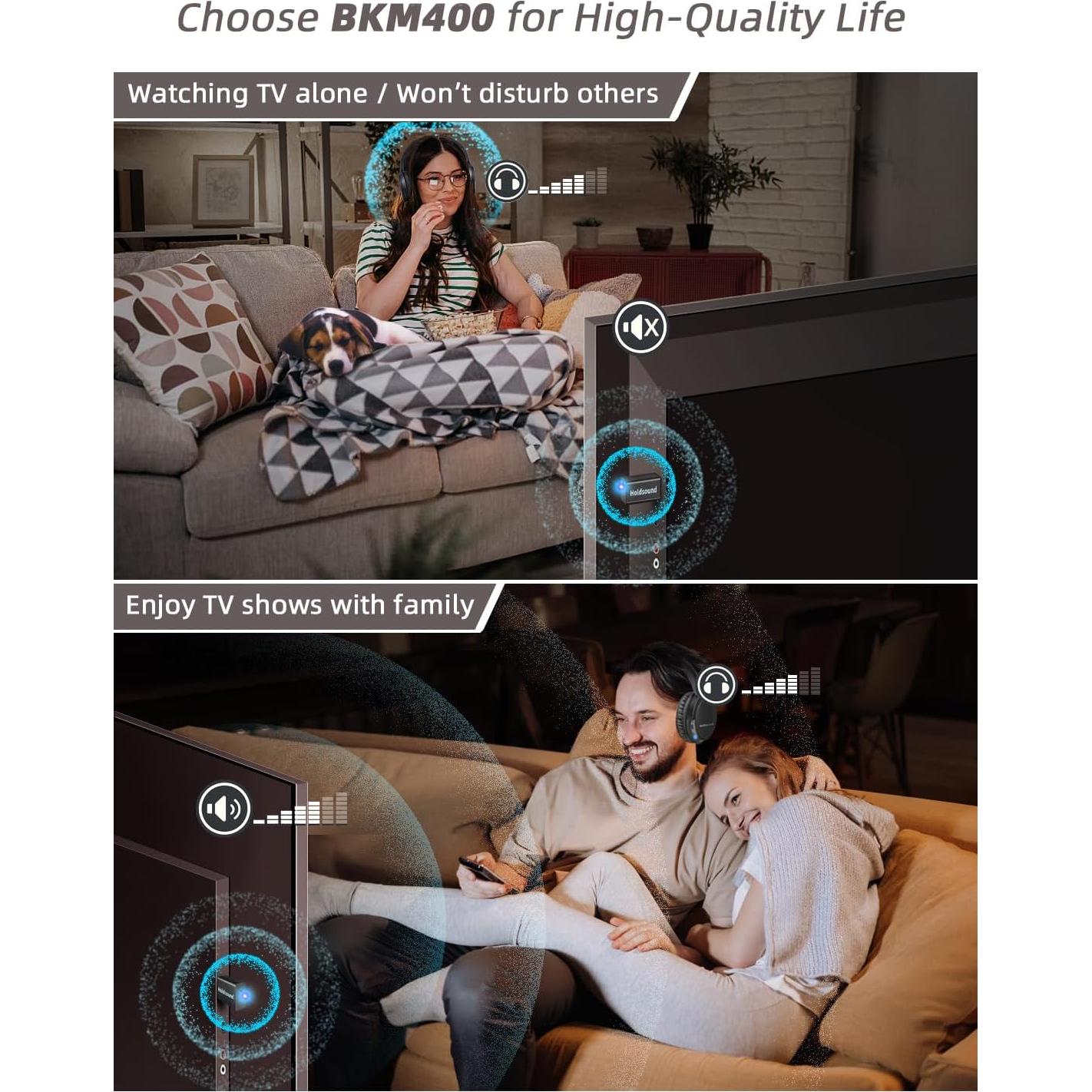 Auriculares Inalámbricos BKM400 Holdsound para TV 20h