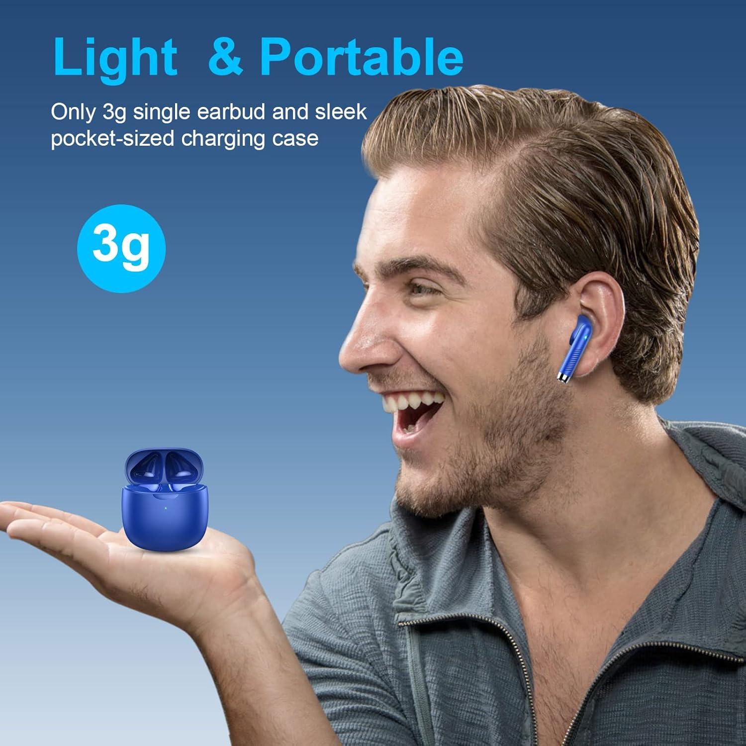 Auriculares Inalámbricos Jxrev J51 Bluetooth 5.4 IP7 Azul