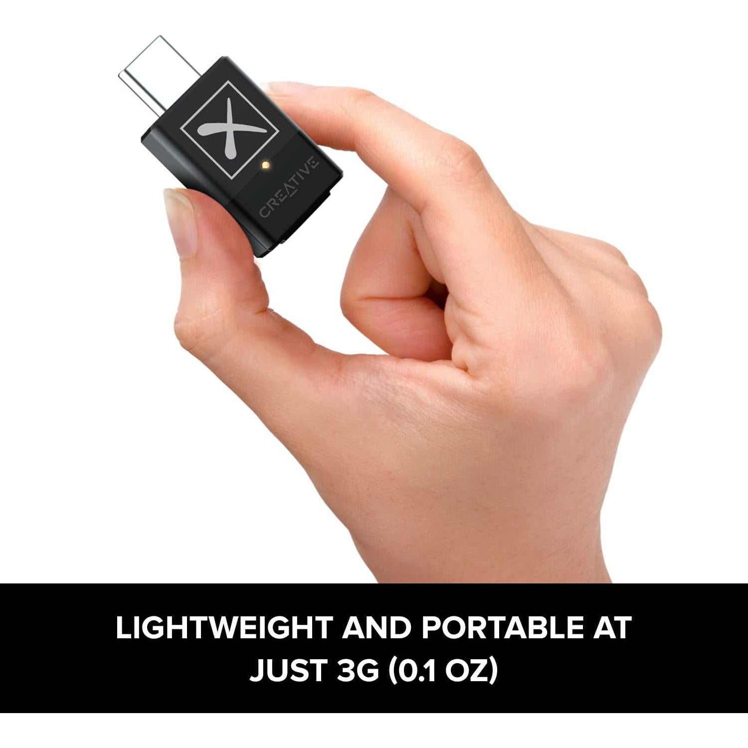 Transmisor de Audio Bluetooth 5.3 Creative BT-W5 24-bit/96kHz