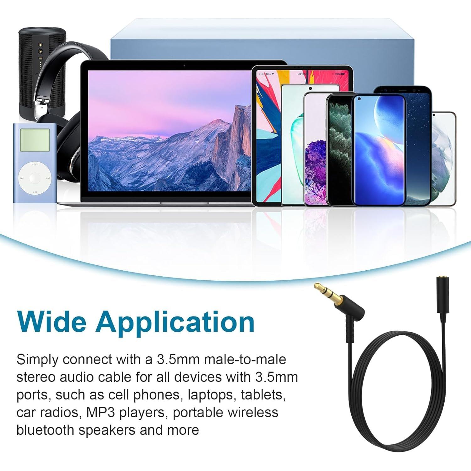 Cable de extensión de audio 3.5mm Zosvoses 1.22m para auriculares