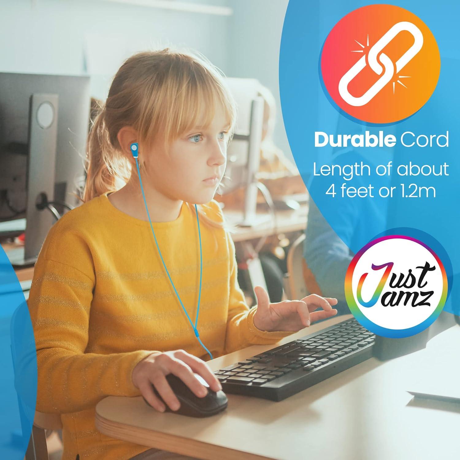 Auriculares JustJamz a Granel 30 Unidades Multicolores 3.5mm