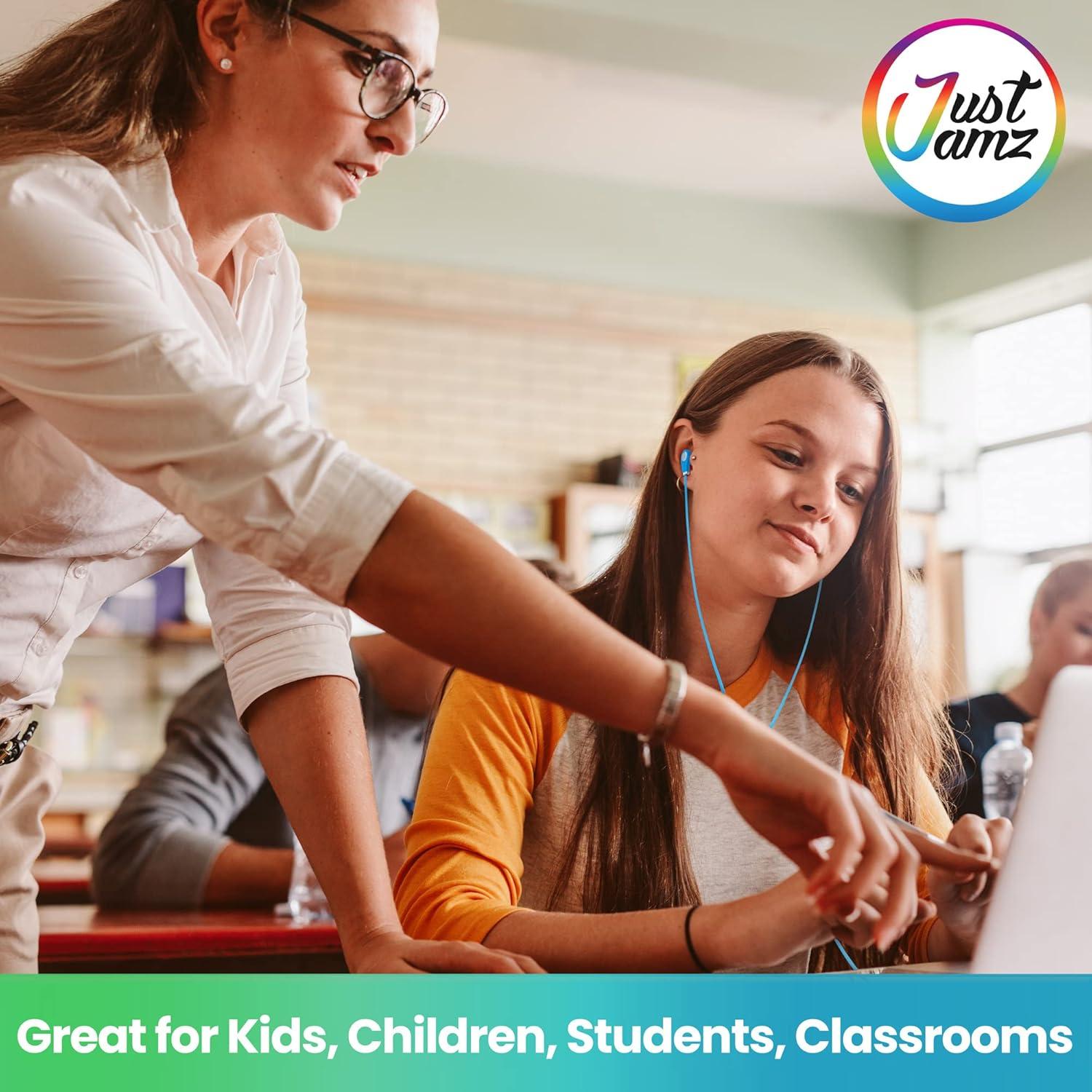 Auriculares JustJamz a Granel 30 Unidades Multicolores 3.5mm