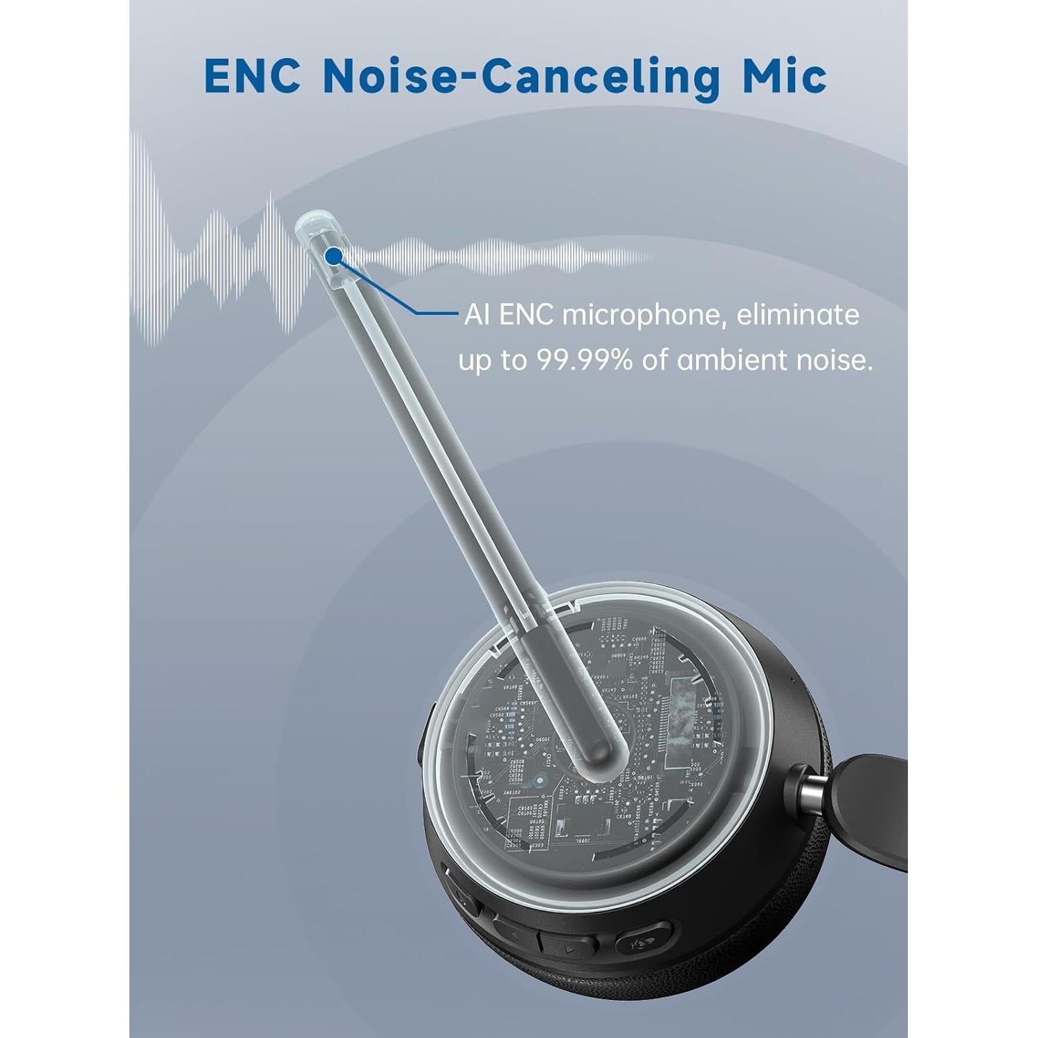 Auriculares Inalámbricos SEJJ Spark 07 con Micrófono y Cancelación de Ruido