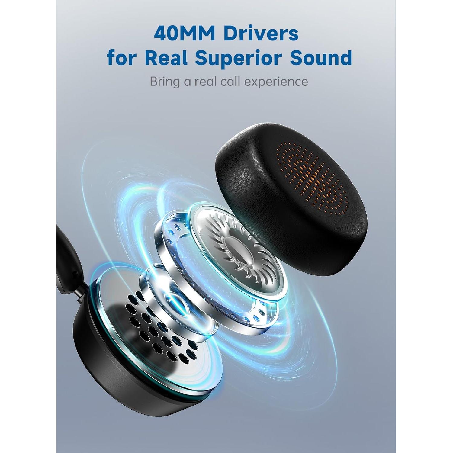 Auriculares Inalámbricos SEJJ Spark 07 con Micrófono y Cancelación de Ruido