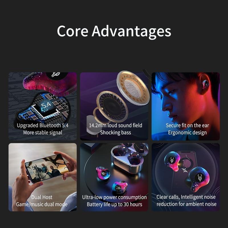 Auriculares Inalámbricos Bluetooth 5.4 Sabbat X12 Pro - 30H Batería