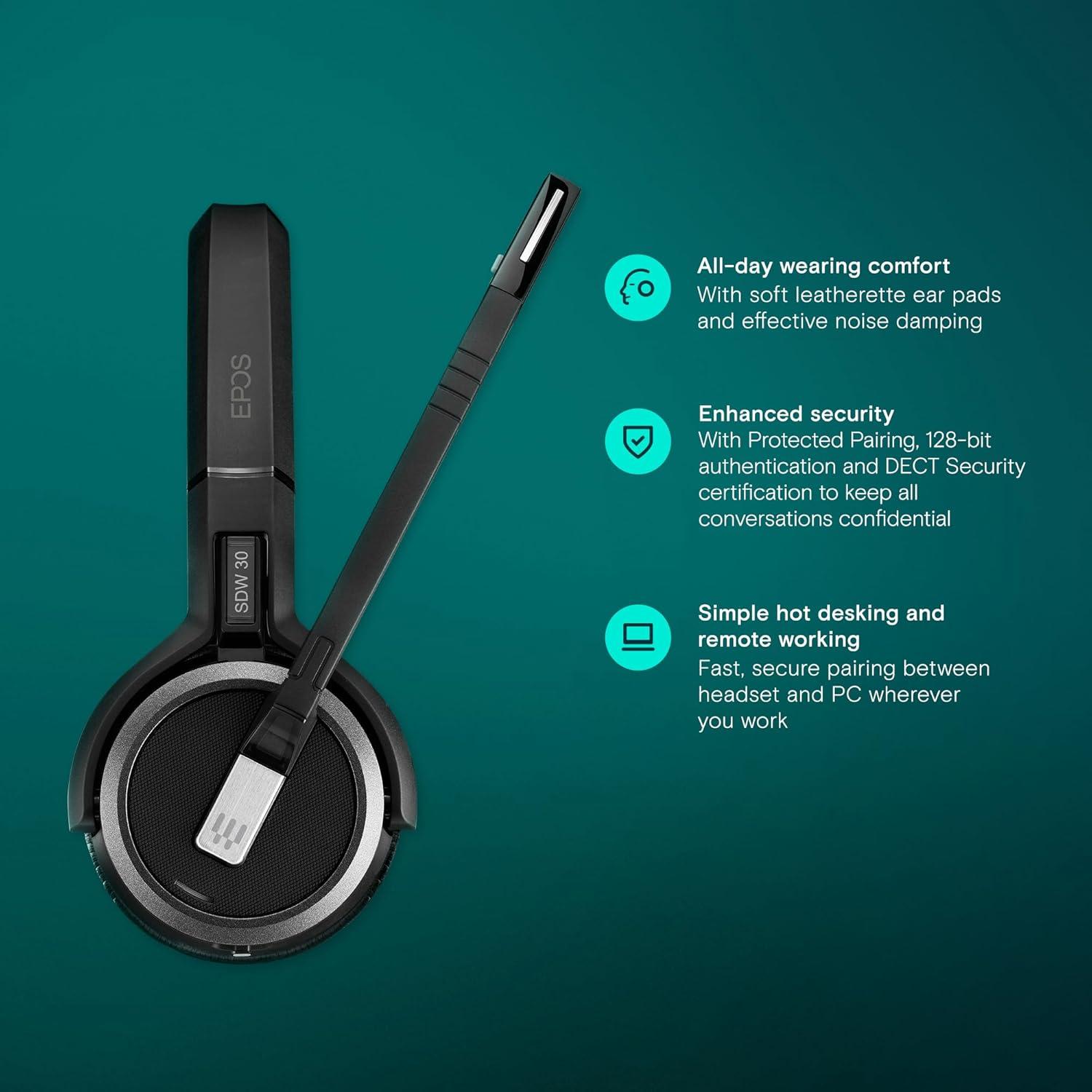 Auricular DECT EPOS SENNHEISER IMPACT SDW 5031 - Inalámbrico