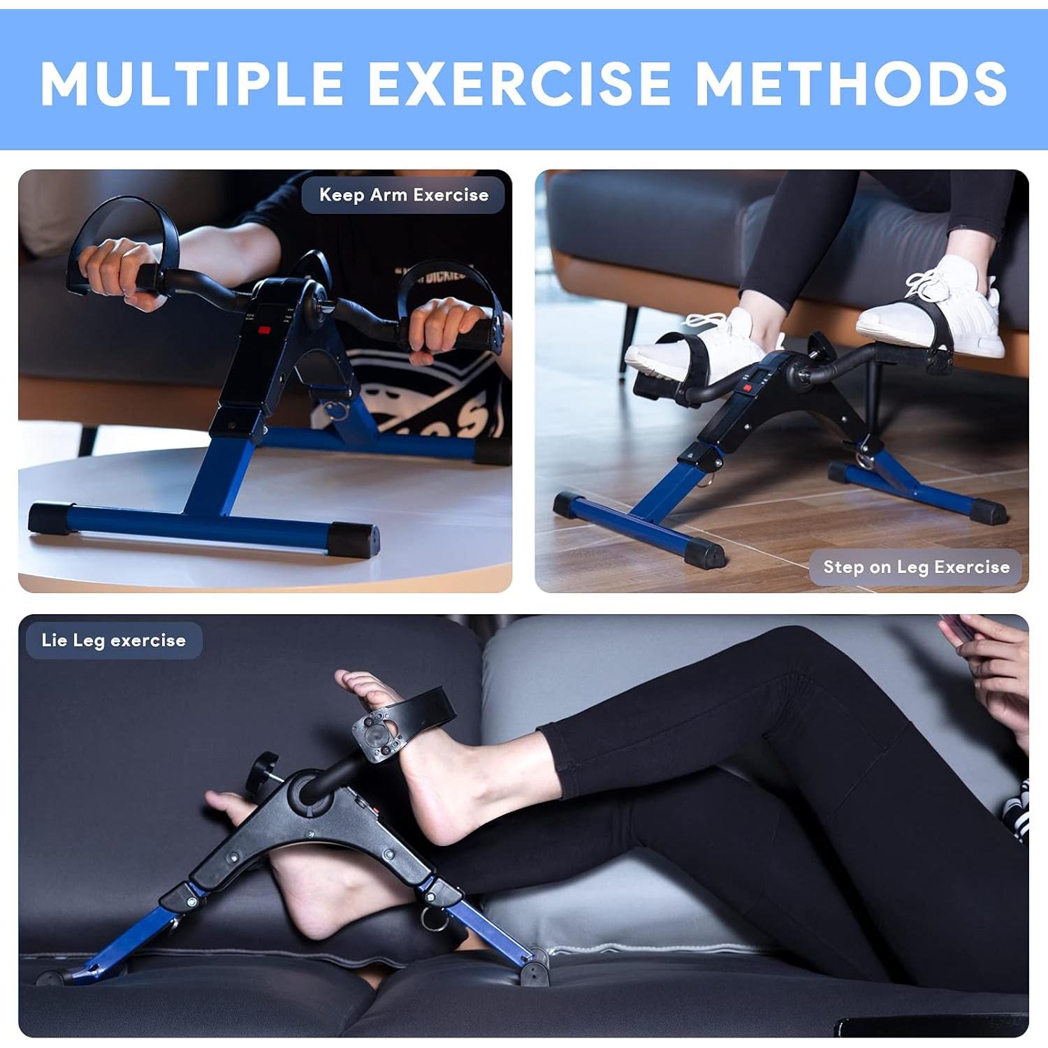 Ejercitador de Pedales Plegable Himaly US-X1225 con Pantalla LCD