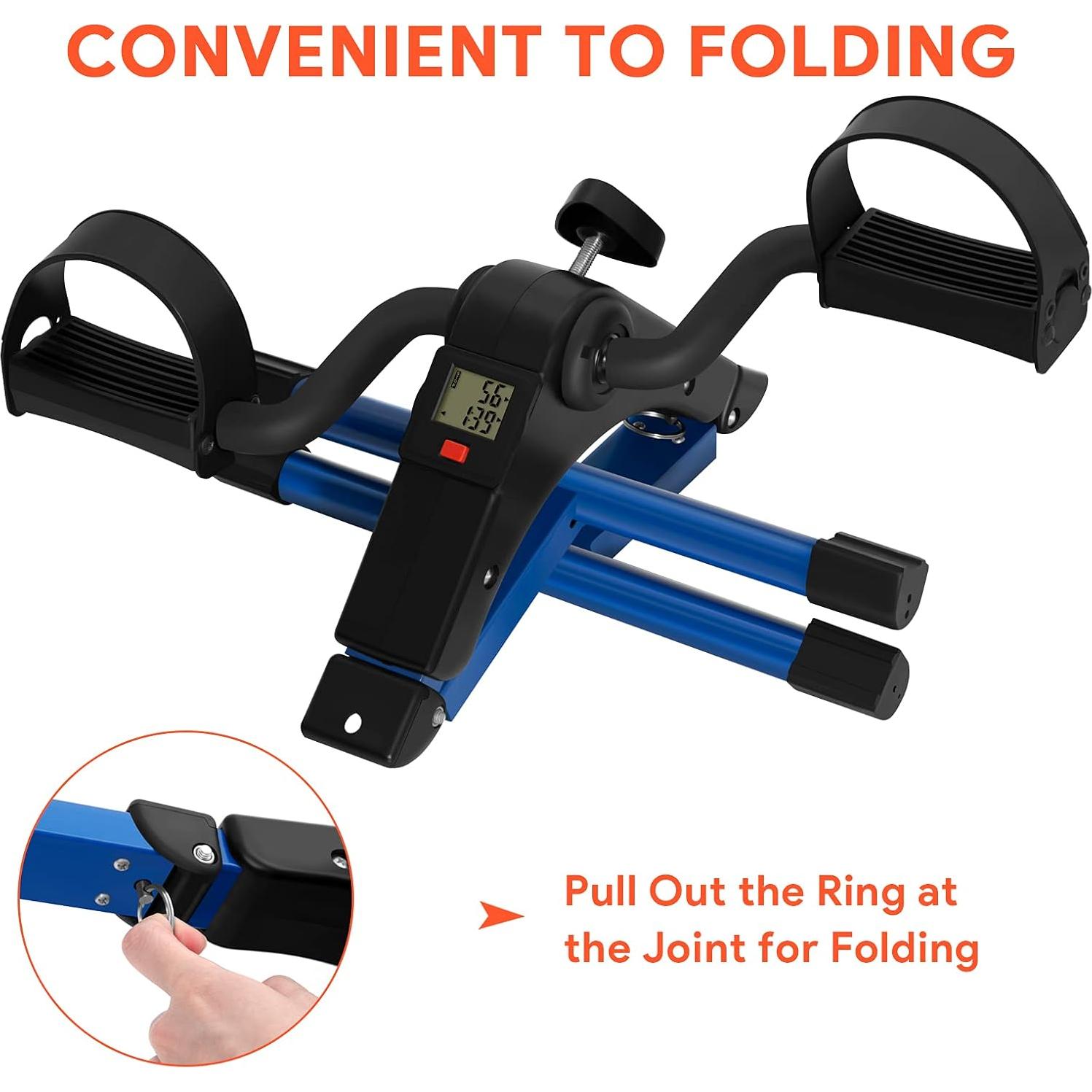 Ejercitador de Pedales Plegable Himaly US-X1225 con Pantalla LCD