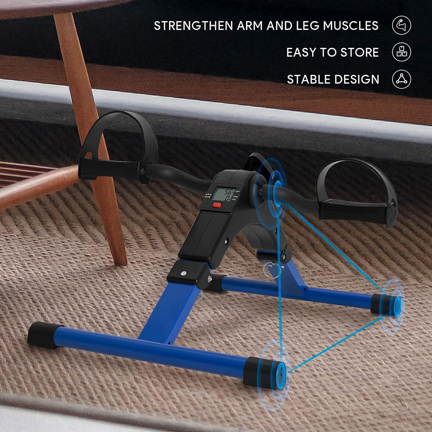 Ejercitador de Pedales Plegable Himaly US-X1225 con Pantalla LCD