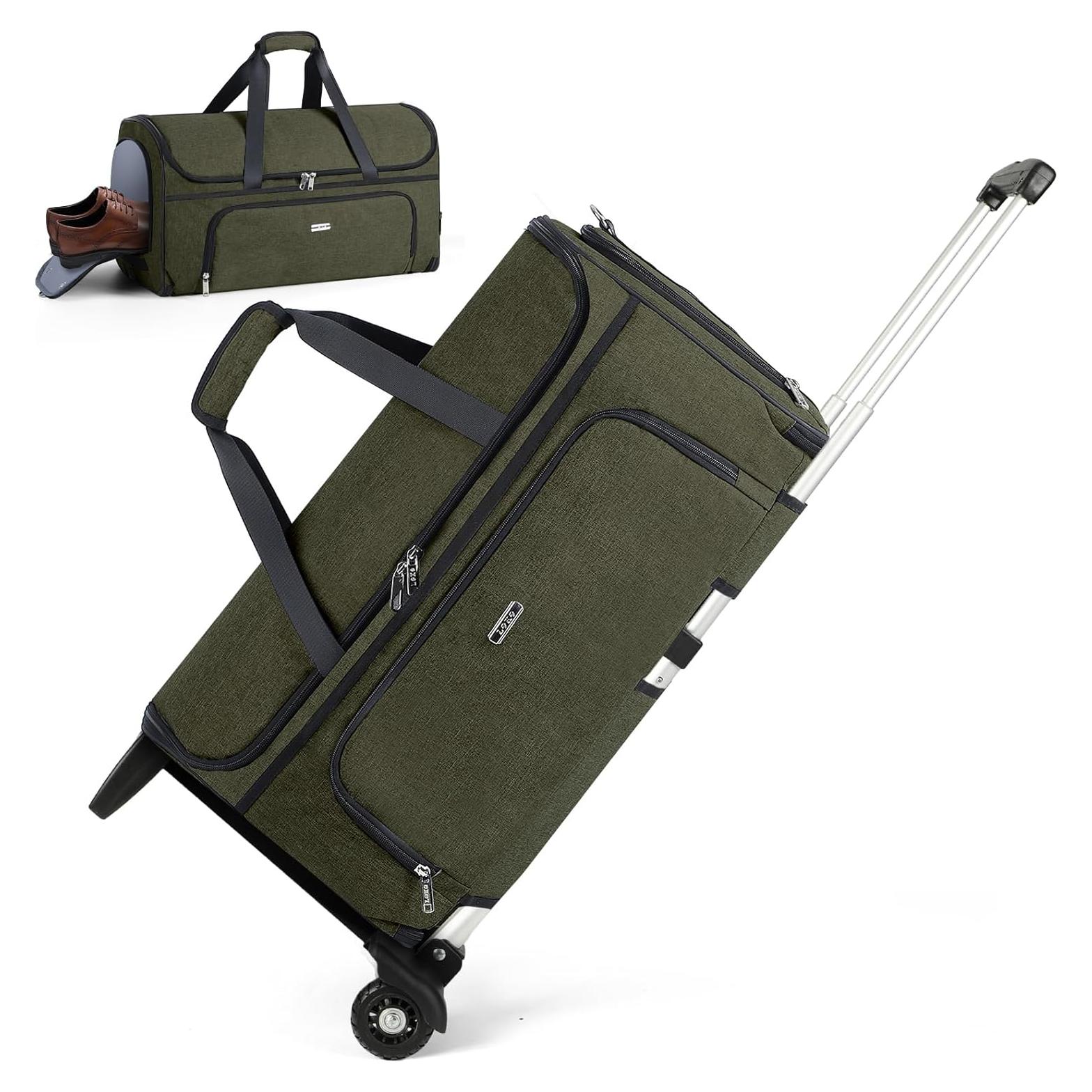 Bolsa de Ropa con Ruedas BP-684014 Verde Militar Mediana