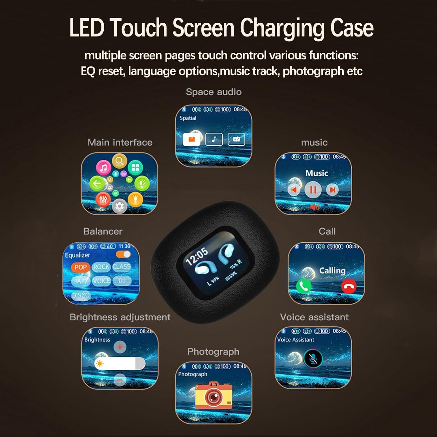 Auriculares Inalámbricos NVAHVA Y33 Bluetooth 5.4, 80H Reproducción