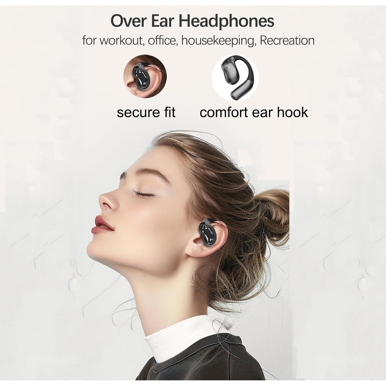 Auriculares Inalámbricos NVAHVA Y33 Bluetooth 5.4, 80H Reproducción