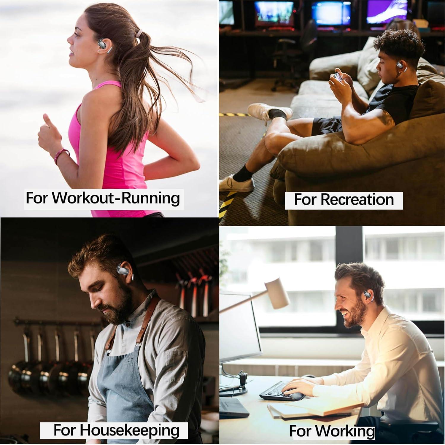 Auriculares Inalámbricos NVAHVA Y33 Bluetooth 5.4, 80H Reproducción