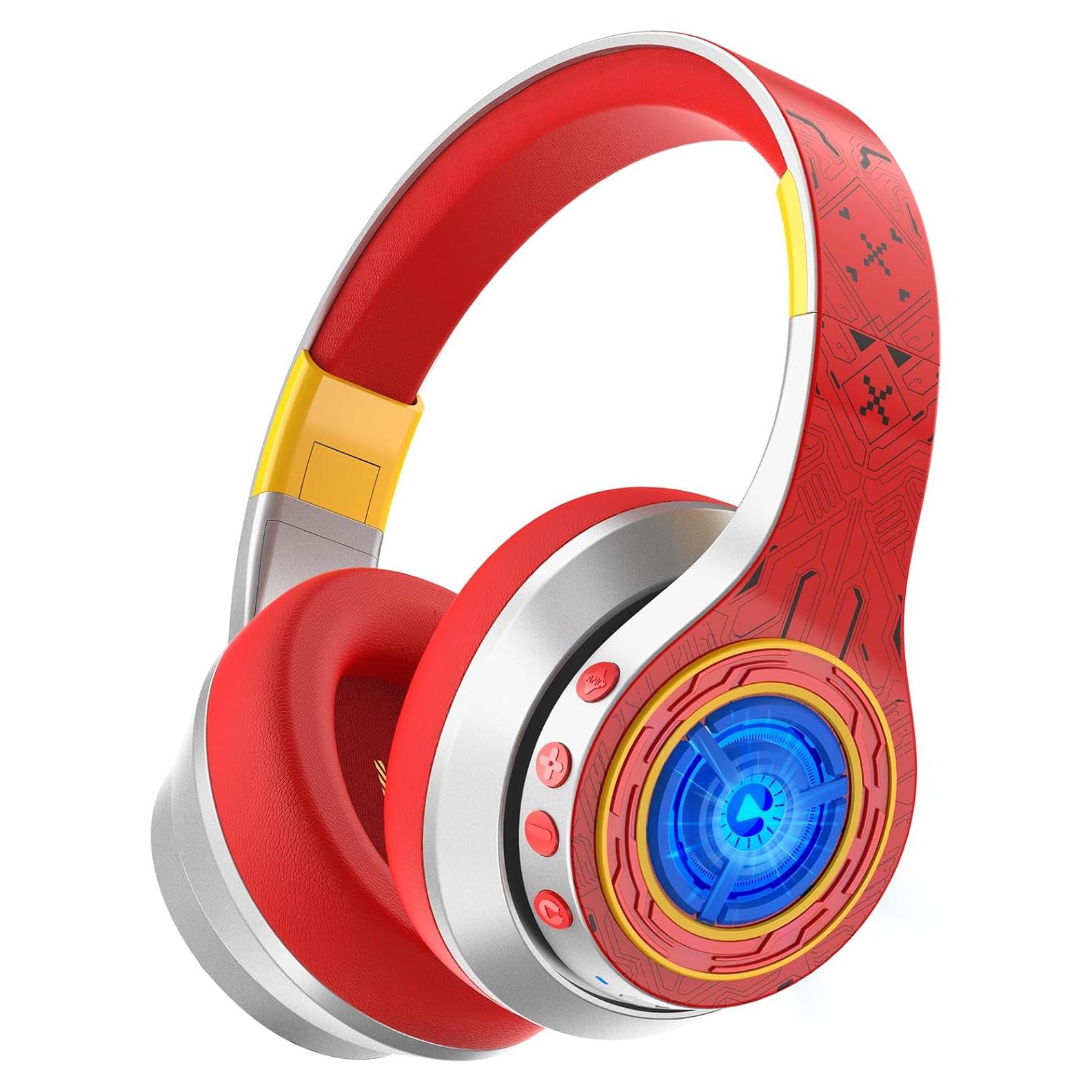 Auriculares iClever Auraa ANC Niños Bluetooth 6.0 Plata