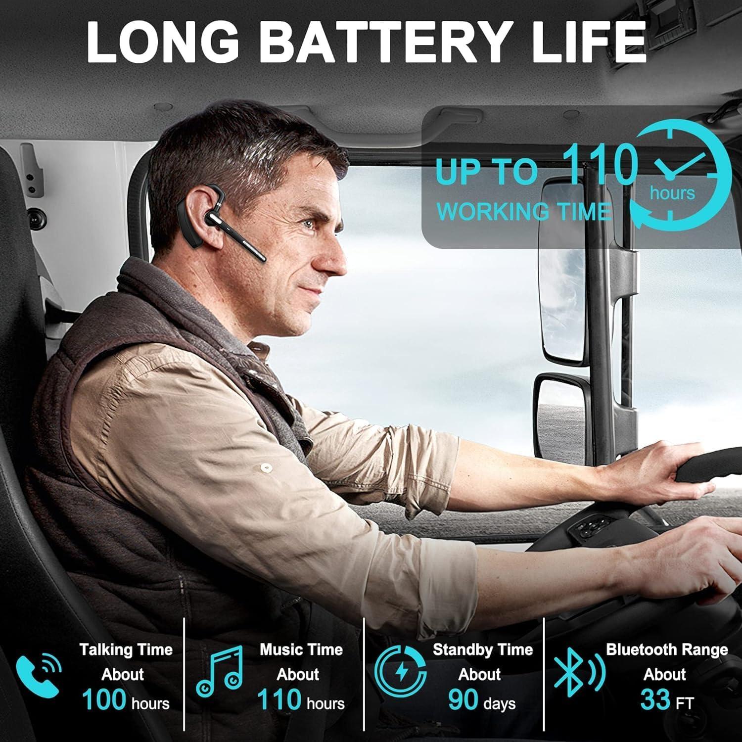 Auricular Bluetooth YIDUOKING A6S con Cancelación de Ruido 110H